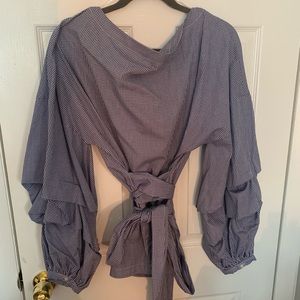 Banana Republic Tie Waist Blouse XL